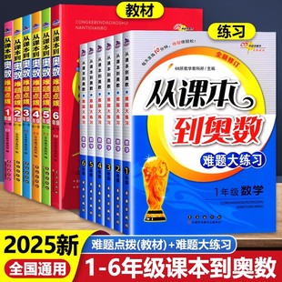 2025新版从课本到奥数难题点拨难题大练习一年级二年级三年级四年级五年级六年级数学思维训练小学奥数教程举一反三奥数题训练辅导