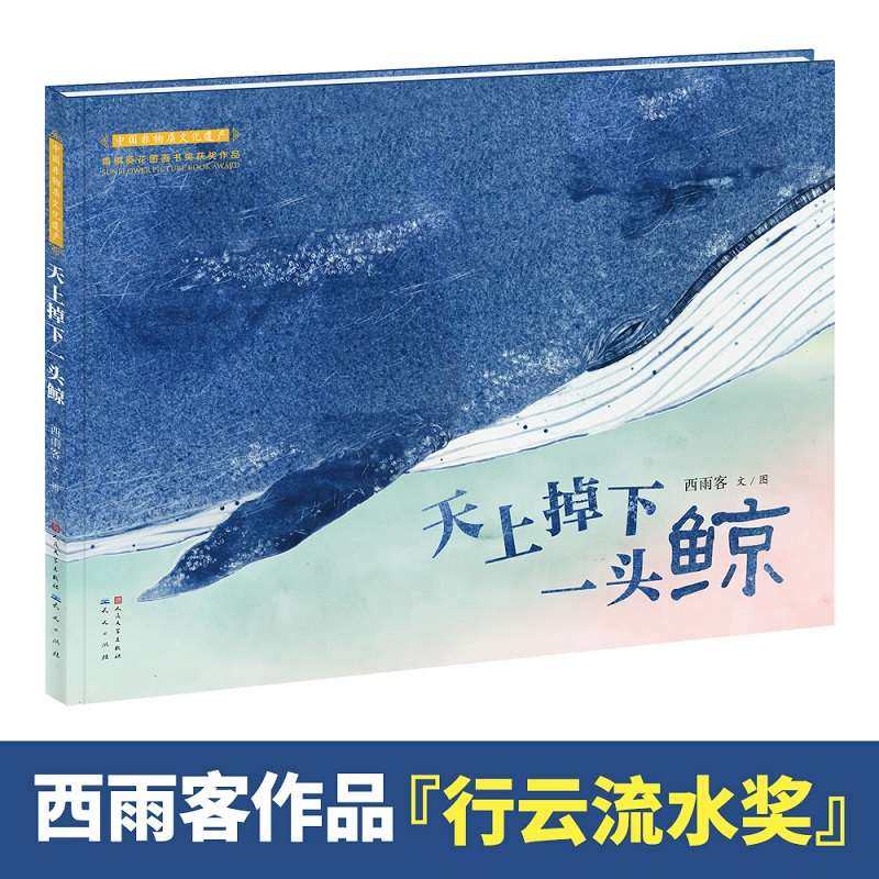天上掉下一头鲸精装/青铜葵花图画书奖获奖作品西雨客著儿童绘本3-4-5-6周岁幼儿图画故事书籍少儿亲子童话睡前故事新华正版_虎窝淘