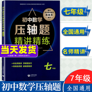 初中数学压轴题精讲精练试卷精编七年级初一数学同步专项训练练习题刷题知识大全必刷大题 7年级上下一册竞赛教程书重难点专项训练
