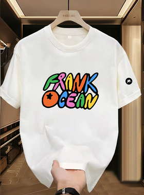 Mrakeai Kyyds MK休闲字母印花T恤韩版男女通用短袖圆领个性时尚