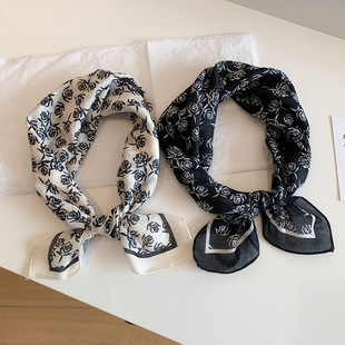 Mrakeai Kyyds MK学生薄款围巾秋冬季长方形丝巾男女通用保暖个性