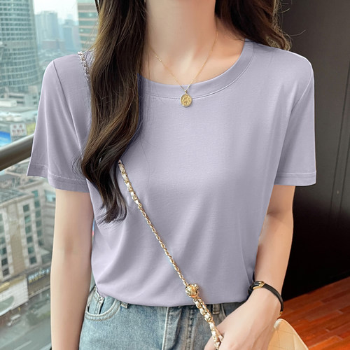 垂感凉爽宽松短袖t恤女