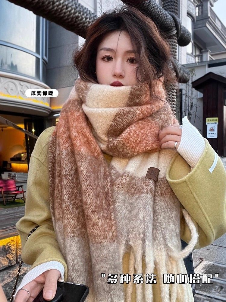 【玉米专享】高颜值暖和糯米保暖围巾