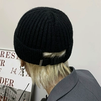 Трендовая брендовая ретро цветная шерстяная вязаная шапка, кепка подходит для мужчин и женщин, в корейском стиле