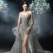 抹胸鱼尾婚纱礼服新娘结婚晚宴修身 2025新款 裙女 凡尔赛宫少女