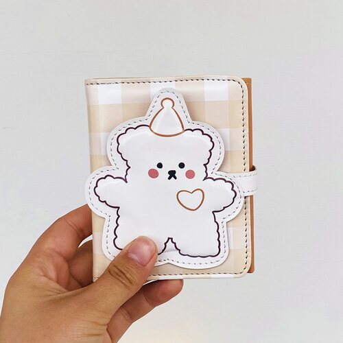 ins日韩卡通小熊钱包女短款学生可爱个性折叠零钱夹卡包小巧简约