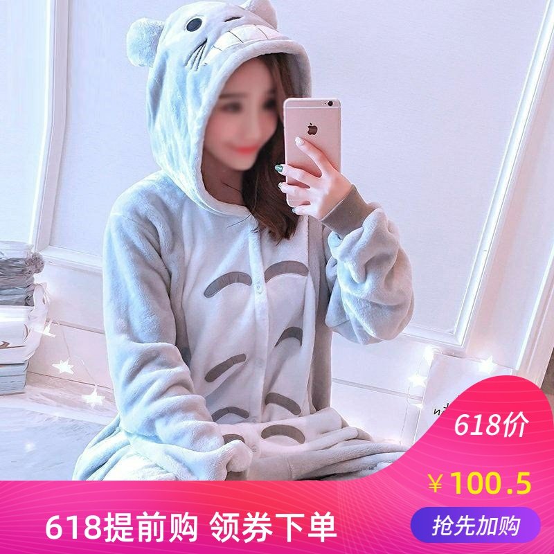 动物连体睡衣男女全身女式卡通兔子男款可爱的秋装冬款个性女学生