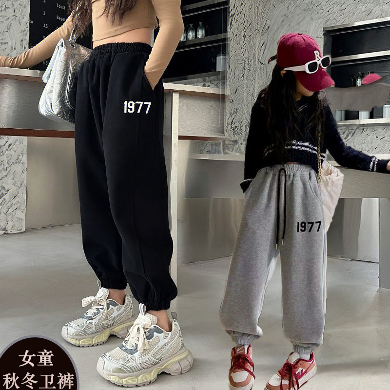 胖女童加肥加大码卫裤2025新款儿童休闲运动上衣12岁14宽松新160