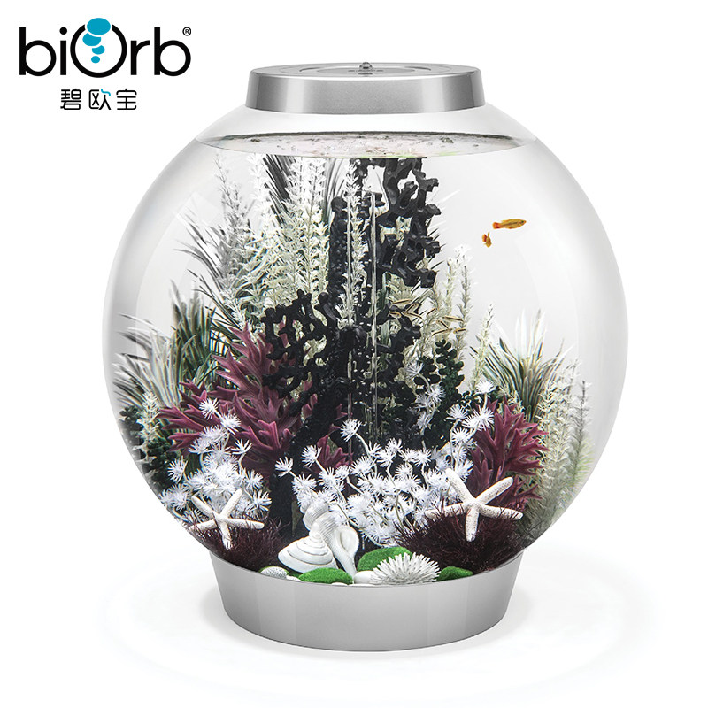 biorb亚克力办公室圆形鱼缸 客厅创意家用懒人桌面水族箱小型