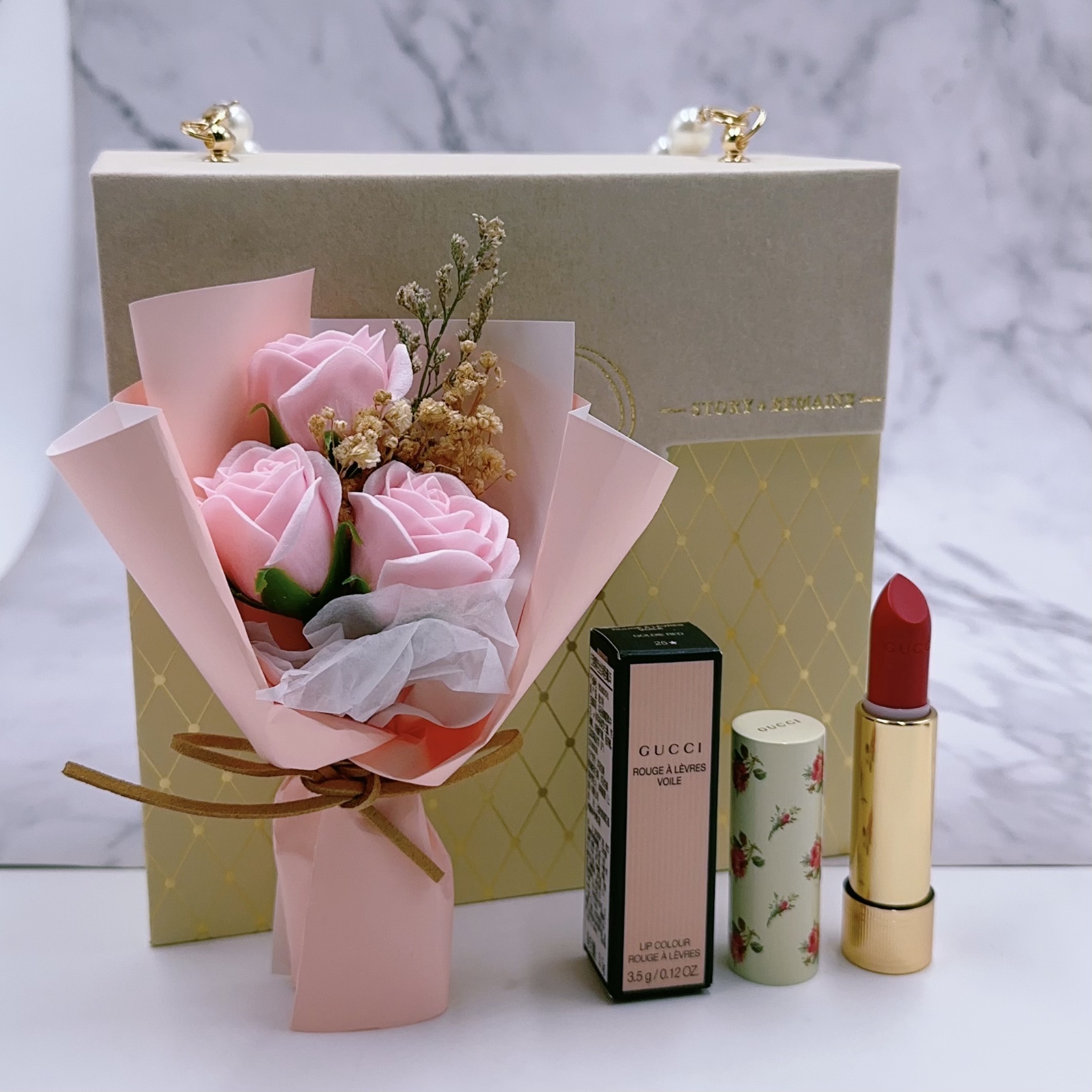 【珍珠手提礼盒+竖纹小碎花】竖纹208小碎花25口红唇膏持久显白,彩妆/香水/美妆工具,唇膏/口红,淘宝优惠券,粉丝福利购,淘宝优惠卷