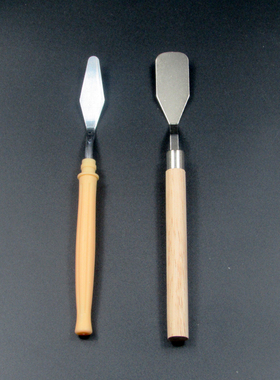 如意画材油画调色刀刮刀水粉丙烯美术学生专用颜料铲刀木质塑料柄