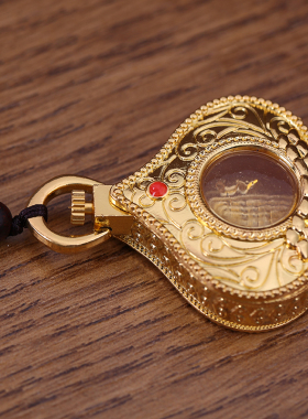 可打开吊坠乌盒护身符项链金属女