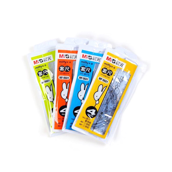 晨光文具尺子套装 MF9601可爱米菲系列学生套尺考试套尺 绘图工具