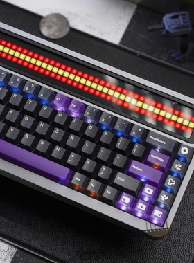 月背文明键帽 科幻机甲 原厂 侧印RGB夜魔wooting