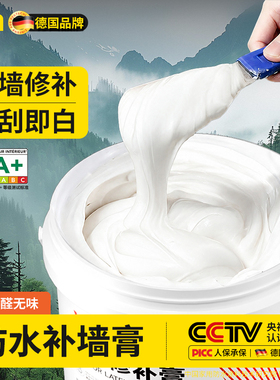 德国防水补墙膏防潮防霉潮湿起皮脱落墙面修补白色腻子膏家用修复