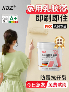 乳胶漆室内自刷环保墙面漆翻新修复墙漆白色漆刷墙家用彩色漆涂料