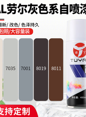 劳尔色ral7035自喷漆轮毂汽车涂鸦墙面修复家具木器油漆灰色7035