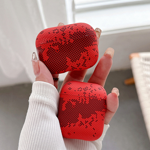 创意马赛克AirPods4耳机保护壳适用苹果AirPodsPro二代三代四代蓝牙耳机保护套air4男生三四代简约ipods外盒