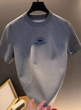 【品质男装】设计师高级定制2026新款痞帅轻奢男女短袖T恤NZT040