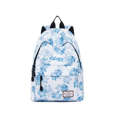 印花双肩背包上学通勤防泼水