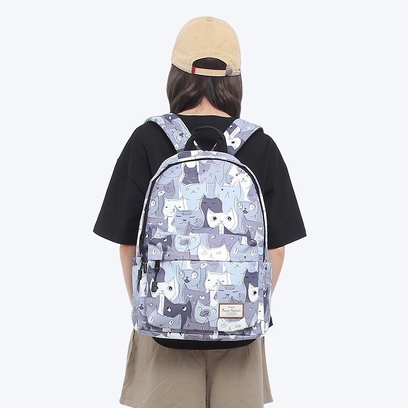卡通双肩包日常通勤上学防泼水
