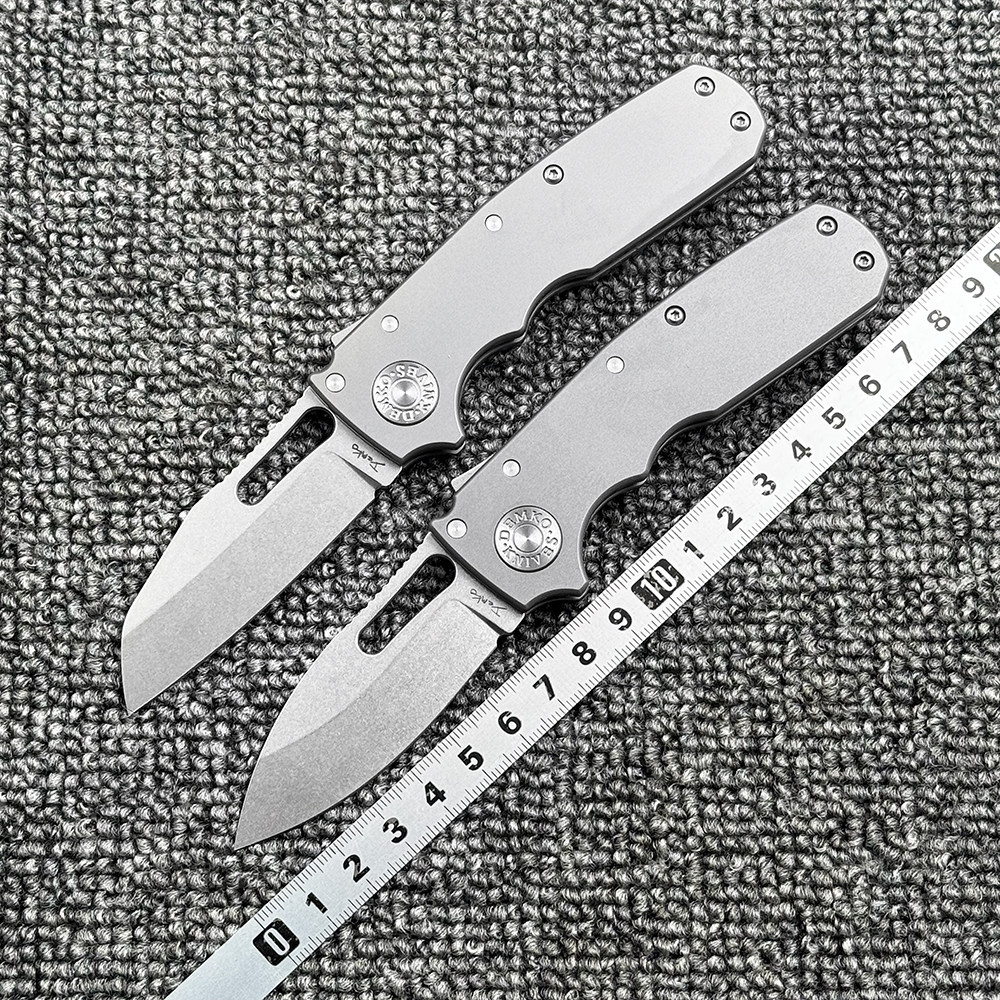 冷钢小号鲨鱼ad20钛合金柄折刀户外野营狩猎战术防身高硬度工具刀