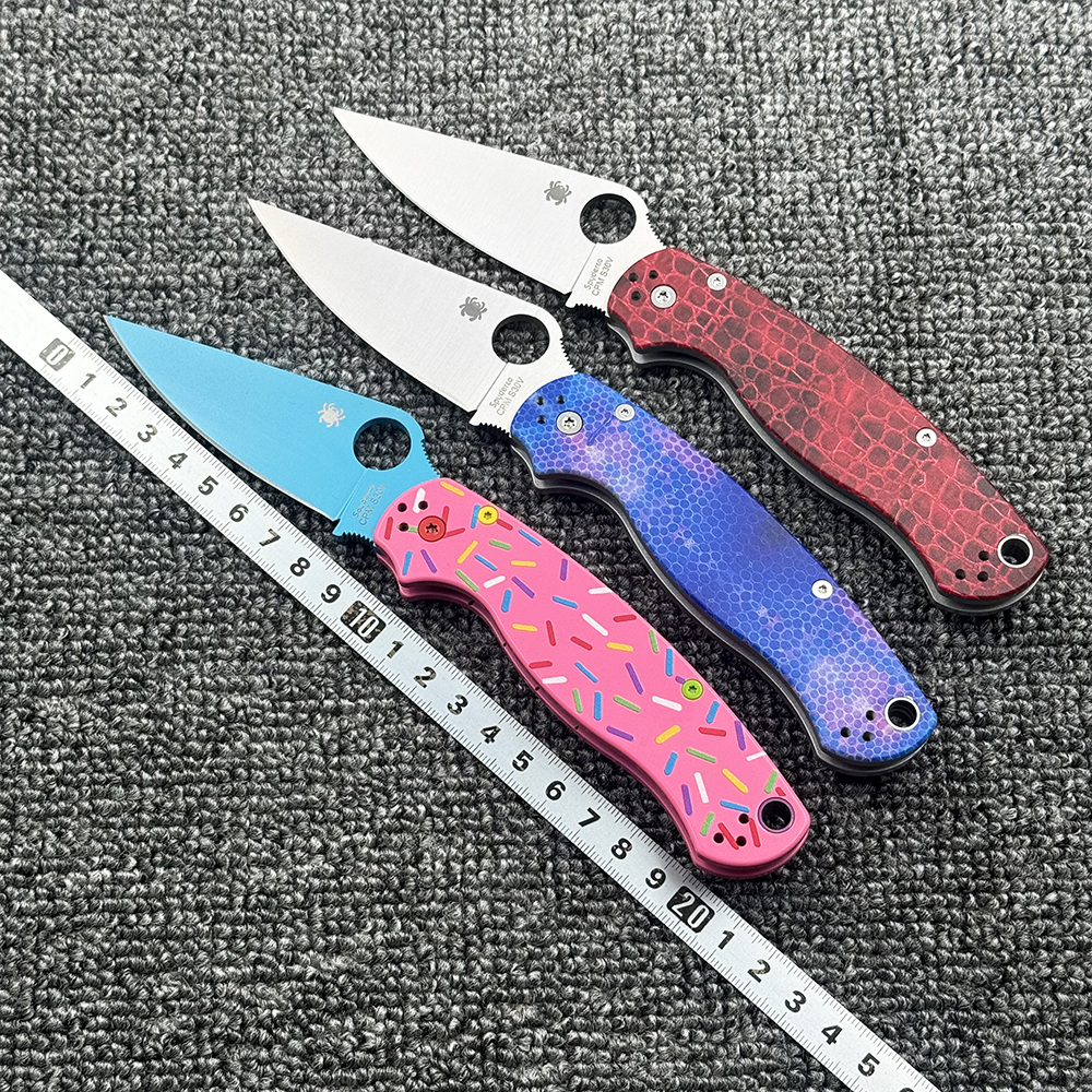 蜘蛛 C81铝合金柄轴承折刀户外野营狩猎战术防身高硬度EDC工具刀