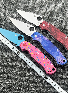 蜘蛛 C81铝合金柄轴承折刀户外野营狩猎战术防身高硬度EDC工具刀