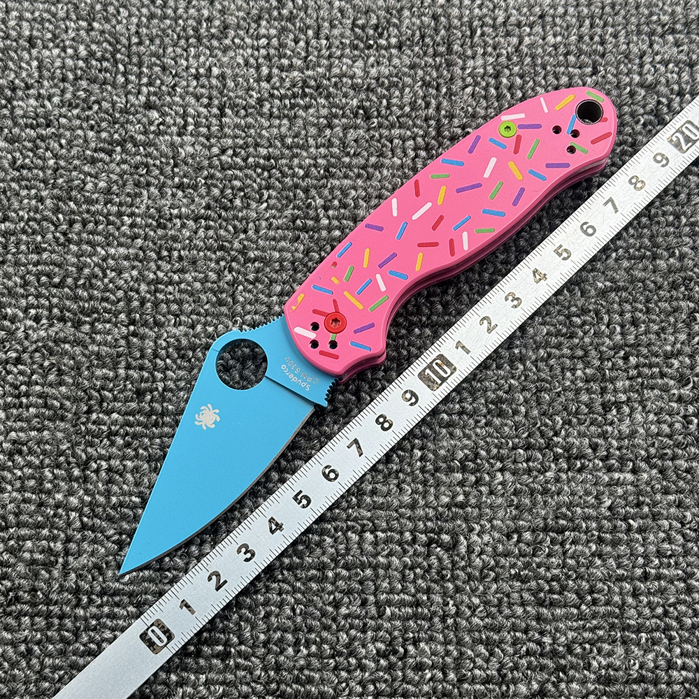 蜘蛛 C223 甜甜圈G10柄折刀户外野营狩猎战术防身EDC工具刀