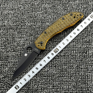 蜘蛛 C11 PEI柄折刀户外野营狩猎战术防身高硬度口袋EDC工具刀