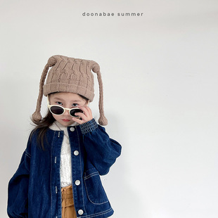 宝宝冬季 毛线帽针织帽韩版 3岁婴儿帽子秋冬款 6个月 小童男女可爱