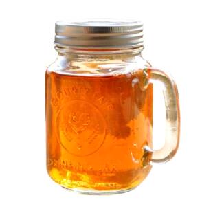 公鸡杯玻璃杯水杯带把手带盖玻璃杯水杯鲜芋仙杯方形奶茶杯饮料杯