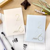 新款 SEASON台湾四季 2026年36K横线50K方格A6日计划本一日一页日程本手帐记事本批量可定制logo