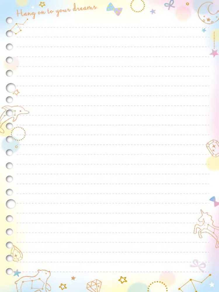 SEASON 대만 사계절 25K20 구멍 가로줄 컬러 그림 루스리프 컬러 레이스 A5 내부 페이지 보충 페이지 교체 코어 사무용품 메모장