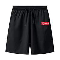 Men's ice silk quick-drying shorts are worn over casual sporty capri pants. They are loose, large-sized, thin, and middle-aged with large underpants thumbnail 2