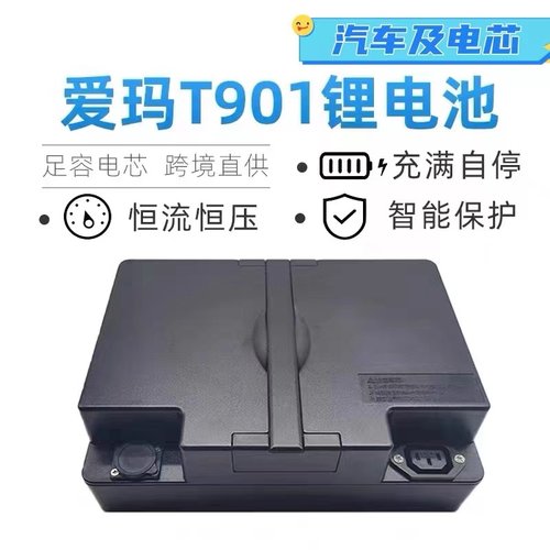 48v爱玛锂电池爱玛小乐购T901踏板电动车通用款带手提全新12A电池