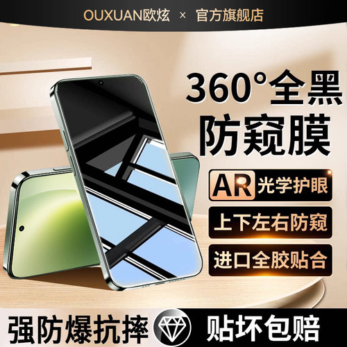 360°防窥膜全屏覆盖不沾指纹