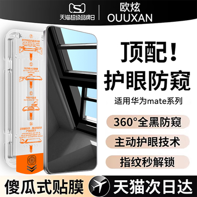 360°防窥膜指纹秒解锁好贴0气泡