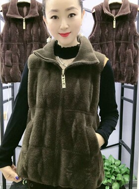 年轻时尚妈妈秋冬马甲背心