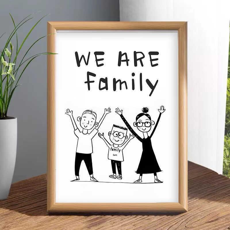 Wearefamily一家人装饰画