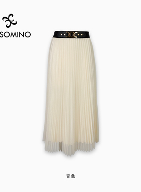 夏半裙半身裙杏色多色可选Y293B1136