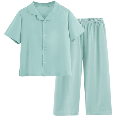 小青龙春夏季儿童纯棉短袖长裤男童女童宝宝中大童家居服睡衣套装