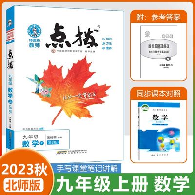 2023秋季荣德基点拨九上数学BS