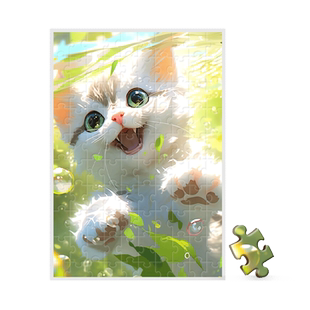 招财猫拼图500片治愈成人儿童装饰画300片布偶猫咪解压女生玩具