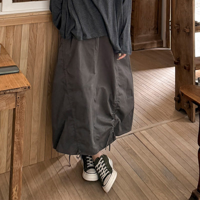 胖mm复古花苞半身裙木子