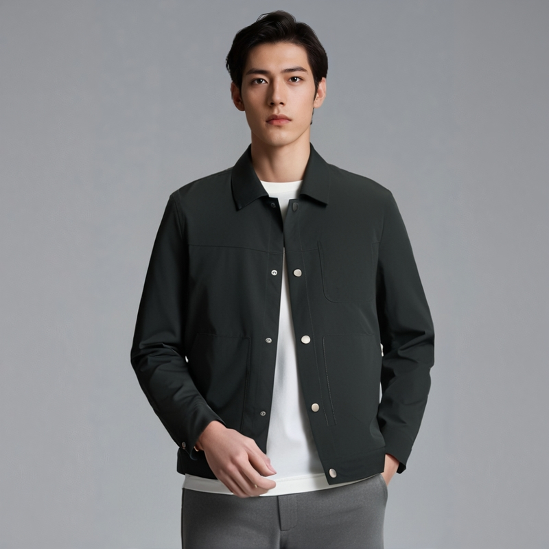 【品牌专卖】D251021311爱登堡男装春装新款商务休闲夹克时尚茄克