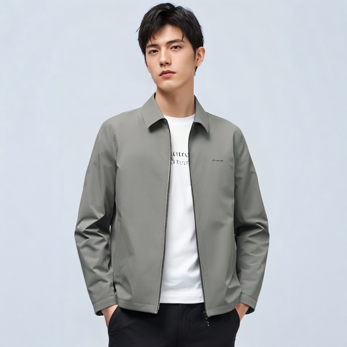 【品牌专卖】S251021524爱登堡男装春装新款商务休闲夹克时尚茄克