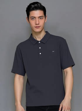 S262081392爱登堡男装夏装新款翻领夏季休闲短袖T恤
