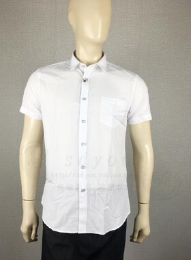 爱登堡男装正品夏装短袖衬衫37117002-07 特价