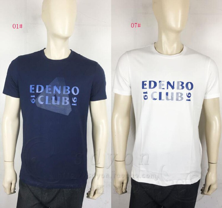 【品牌特卖】87118021男装正品edenbo爱登堡夏装短袖T恤